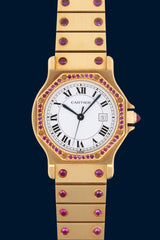Cartier Santos Octagon Rubis