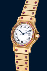 Cartier Santos Octagon Rubis