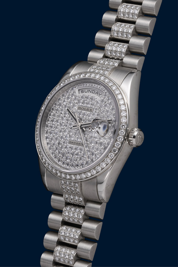 Rolex Oyster Perpetual Day-Date Réf. 118346 en platine