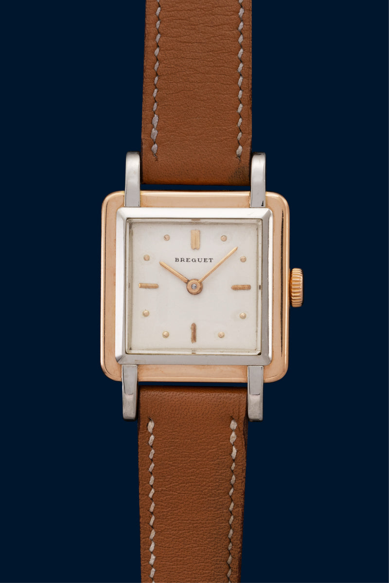 Breguet Square rose and white gold