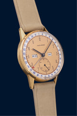 Movado Calendrier 1940s en or jaune