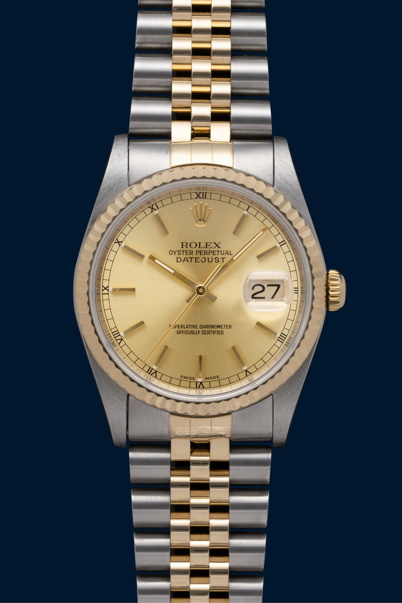 Rolex Oyster Perpetual Datejust en or et acier Réf. 16233