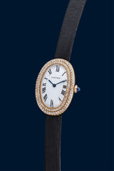 Cartier Baignoire Double Godrons Ref.78094 "Sertie Diamants"