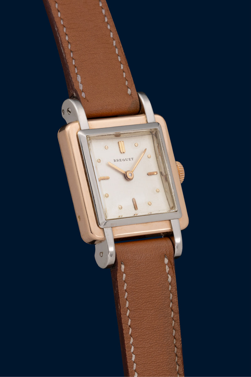 Breguet Square rose and white gold