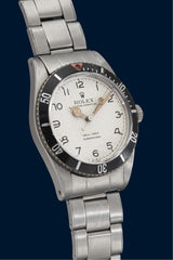Probably Unique Prototype Rolex "White Submariner" Réf. 6536