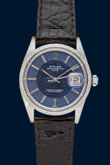 Rolex Date Ref.1506 White Gold "Bark Finish"