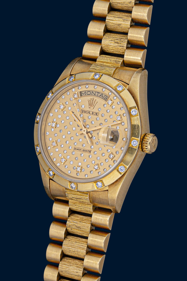Day-Date "Bark Finish" Yellow Gold Ref 18078
